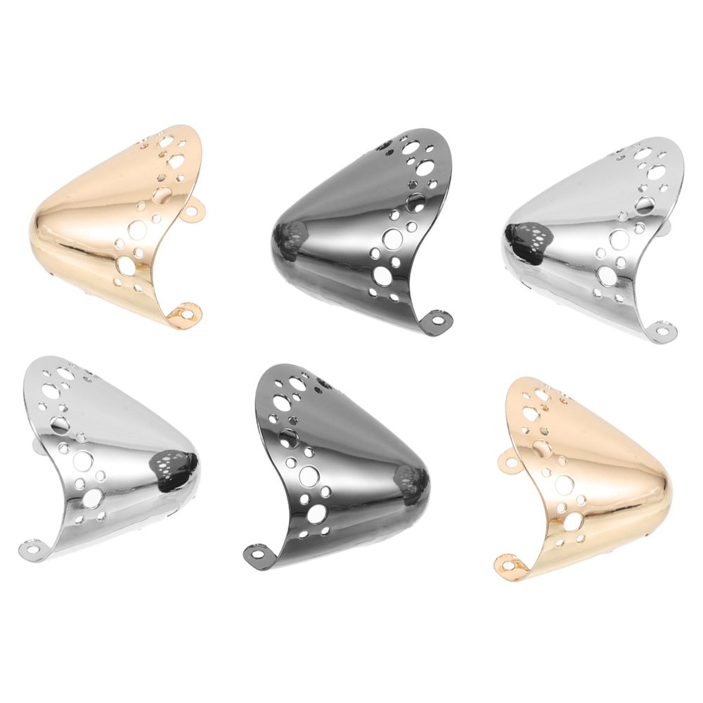 3 Pairs of Metal Toe Caps for Pumps and High Heels