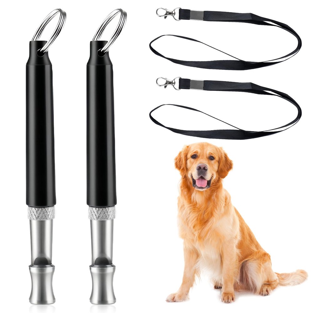 Ultrasonic Dog Whistle, Adjustable Silent Training Tool, 2 Pack