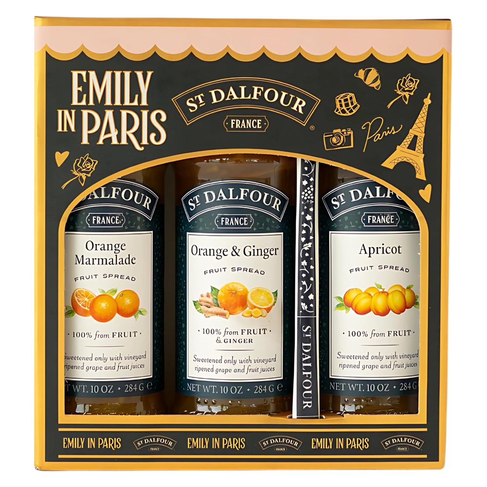 St Dalfour Emily in Paris Fruit Spread Gift Set, 3 x 284 g