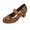 Women's Dirndl Pumps with Block Heel and Strap view 2