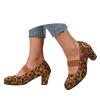 Women's Dirndl Pumps with Block Heel and Strap view 3
