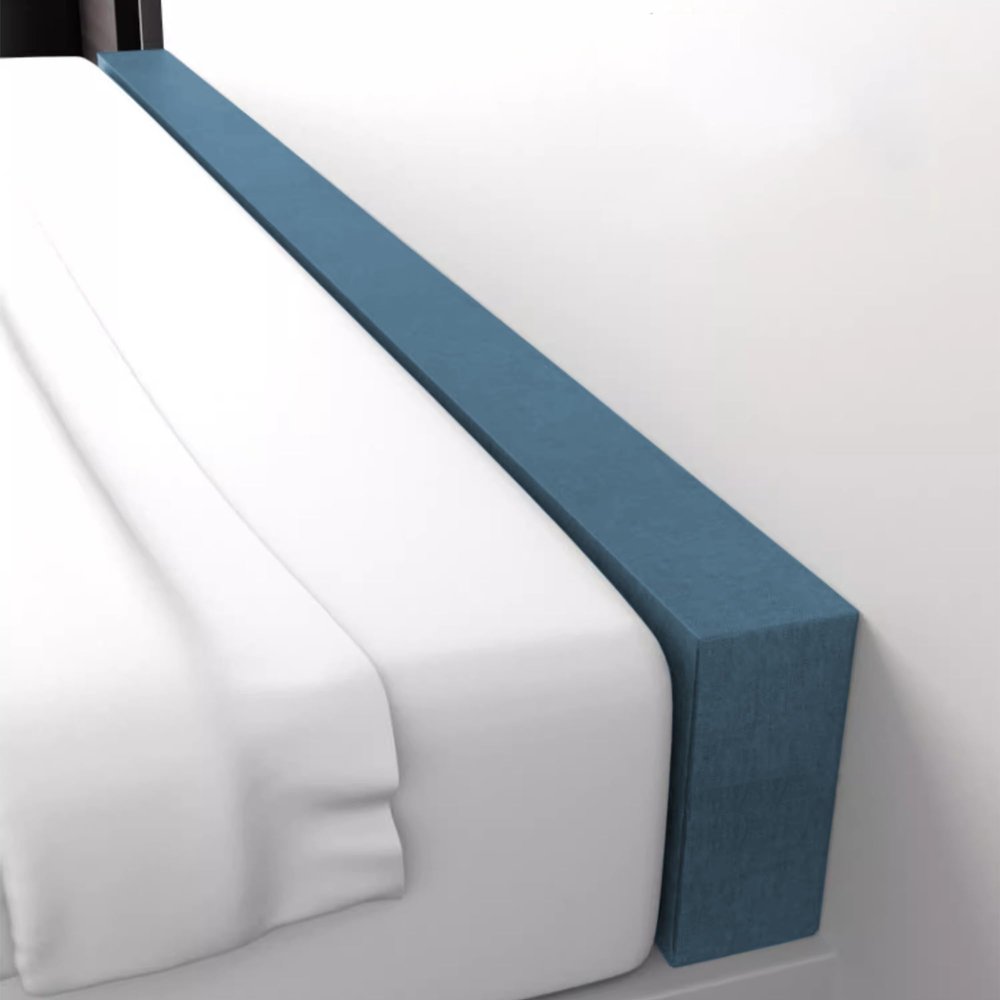 Custom Size Wall Gap Filler, Mattress Extender, Headboard Pillow with Removable Cover, Closes the Gap Between Bed and Wall, for King, Twin, or Queen Beds (220 x 12 x 5