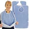jiejack Adult Bib, Reusable and Washable Clothing Protector, Blue view 2