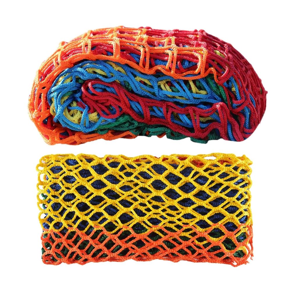 Railing Safety Net for Children and Small Pets, Polyester, 1.5 x 4 m, Multicolor