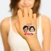 Personalized Temporary Tattoos 1.2/1.6/1.9/2.4 Inches, Names, Logos, Faces, Photos for Adults, Weddings, Birthdays, Valentine's Day and Christmas Parties (Style 8) view 1