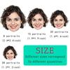 Personalized Temporary Tattoos 1.2/1.6/1.9/2.4 Inches, Names, Logos, Faces, Photos for Adults, Weddings, Birthdays, Valentine's Day and Christmas Parties (Style 8) view 2