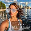 ASHATA Smart Glasses with AI Translation, Support for 110+ Languages and Polarized Lenses view 4