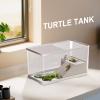 Small Turtle Tank | Turtle Habitat with Sunbathing Area view 3