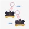 Gold Glitter Star-Print Bone-Shaped Pet ID Tags view 3