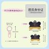 Gold Glitter Star-Print Bone-Shaped Pet ID Tags view 4