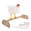 Wooden Perch for Chickens and Birds, Safe Perching Aid view 2