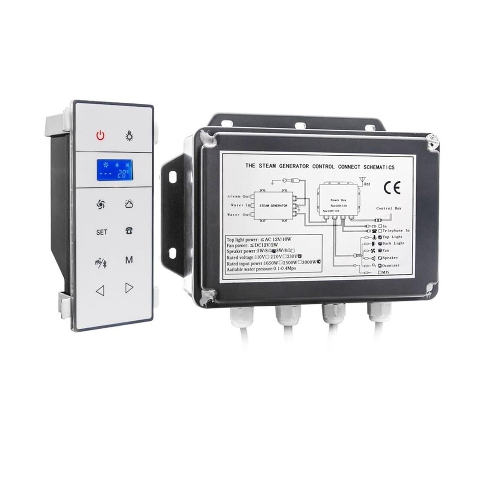 3 kW Wall-Mounted Mini Steam Sauna Generator with LCD Controller