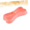 SUPVOX Portable Double Dog Bowl - Bone Shape view 4