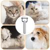 Dog Deshedding Brush, Undercoat Rake, Double-Sided Cactus-Design Dematting Tool view 4