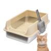 Large Cat Litter Box, Large Tray with Rim, for Kittens view 1