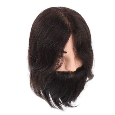 ZASCHMOY Realistic Male Mannequin Head with Beard for Barber Styling Practice