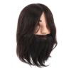 ZASCHMOY Realistic Male Mannequin Head with Beard for Barber Styling Practice view 2