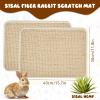 2-Pack Sisal Scratching Mat for Rabbits view 2