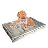 Stainless Steel Dog Potty Trainer with Secure Tray, Large Capacity, Indoor/Outdoor Use, Easy Cleanup, Floor Protection (123 x 80 x 7.5 cm, 304 SUS) view 4