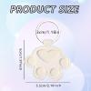Cat Hair Collector Keychain - Dog Paw Shape view 2