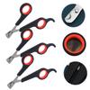 ibasenice 3-Piece Nail Clipper Set for Dogs and Cats view 3