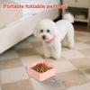 Portable Dog Bowl, Foldable, 500 ml, 10.5 x 10.5 x 4.5 cm view 4