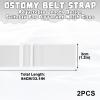 2PCS Adjustable Stoma Belt for Colostomy Care (White) view 2