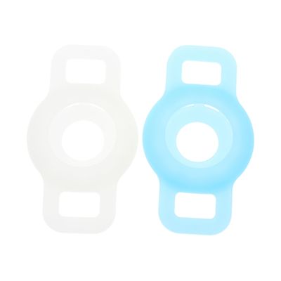 CORHAD 2-Pack Protective Covers for Pet Collar Trackers, Lightweight Anti-Loss Covers for Cats and Dogs, Glow-in-the-Dark, Green and Blue