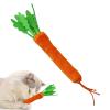 Carrot-Shaped Cat Toy with Bell and Chew Stick view 1