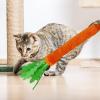 Carrot-Shaped Cat Toy with Bell and Chew Stick view 3