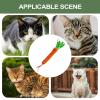 Carrot-Shaped Cat Toy with Bell and Chew Stick view 4