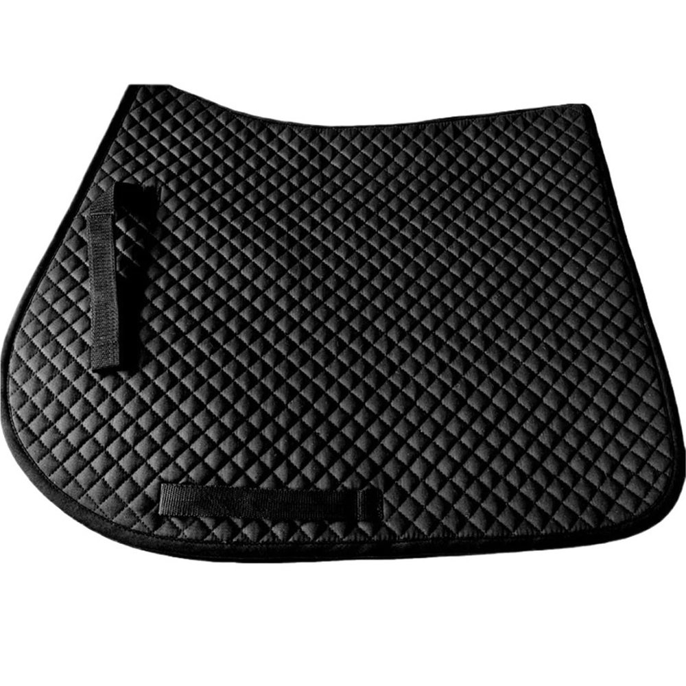 YShiuoL Cotton Horse Saddle Pad, Thickened, Sweat-Absorbing, Dust-Absorbing, Black