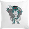 Funny Monster Pillow, 40 x 40 cm, Filled, White view 1
