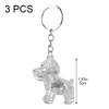 Brxmpn 3-Piece Pet Hair Keychain Set view 3