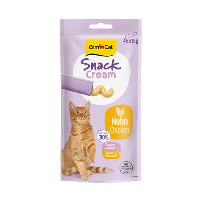 GimCat Snack Cream Chicken - 6 Pack (6 x 15 g)