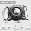 LIUYIDM Waterproof Airtag Dog Tag for Collar with Removable Metal Buckle, Personalized 4 cm Wide, Compatible with Apple AirTag (Black) view 2