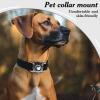 LIUYIDM Waterproof Airtag Dog Tag for Collar with Removable Metal Buckle, Personalized 4 cm Wide, Compatible with Apple AirTag (Black) view 4