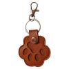 Pet Memorial Keychain with Cat Design, PU Leather view 1