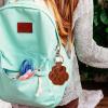 Pet Memorial Keychain with Cat Design, PU Leather view 2