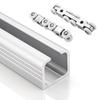 Sliding Door Hardware Track Set, White, 180 in/457.2 cm view 1
