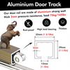 Sliding Door Hardware Track Set, White, 180 in/457.2 cm view 2