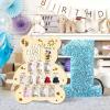 Poupangke Wooden Baby Photo Display Board with Growth Record view 2