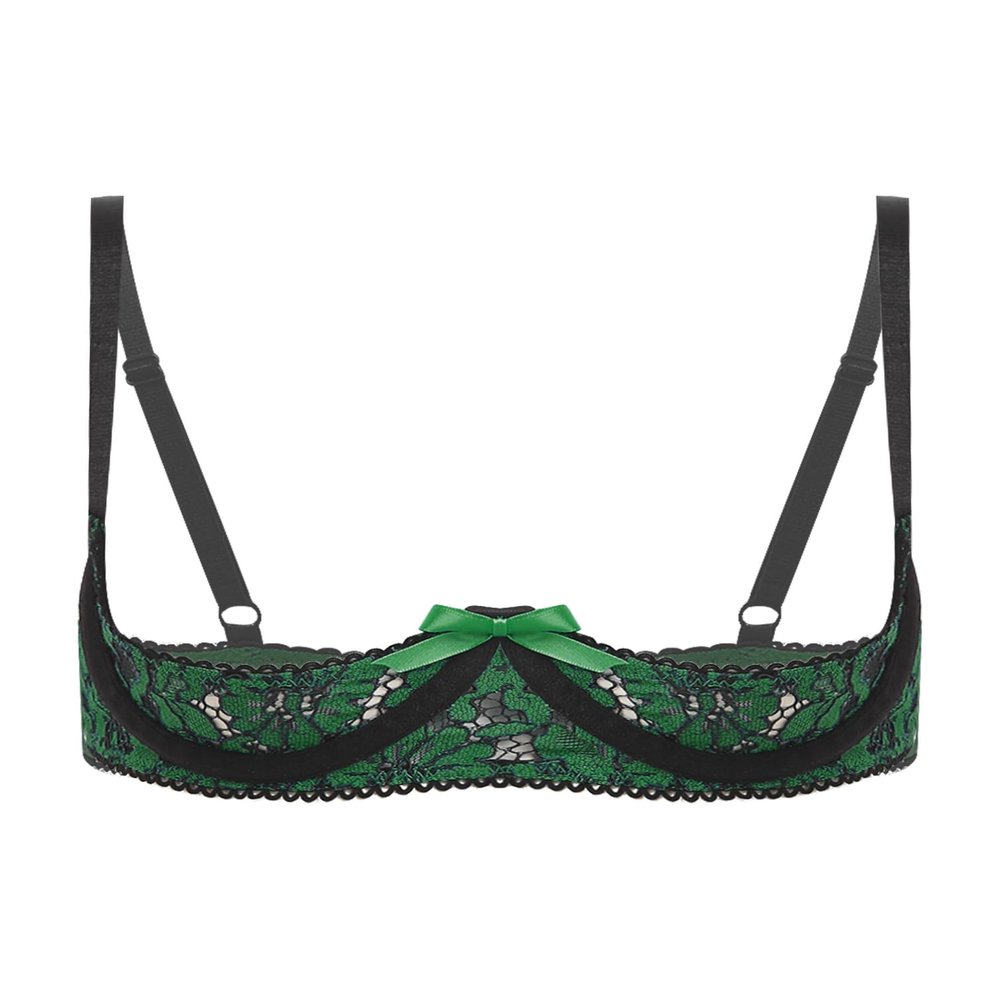 TiaoBug Women's Underbust Open Bra
