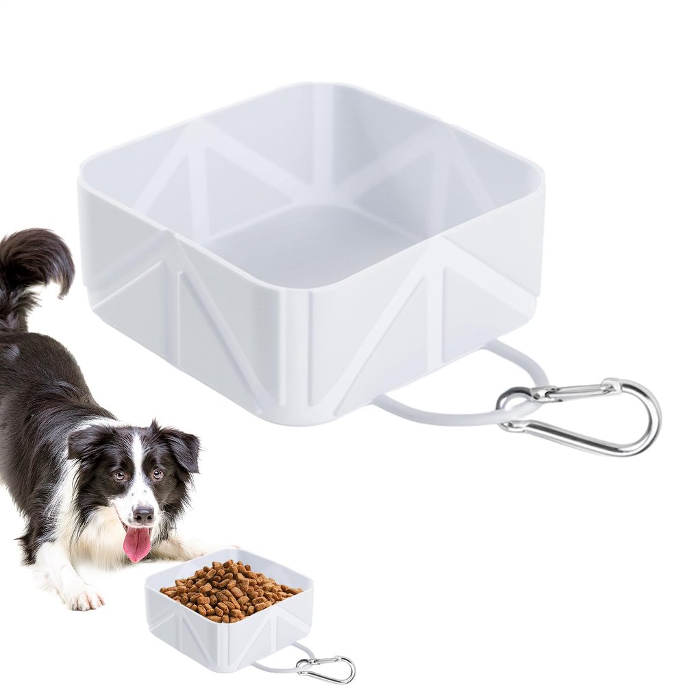 Portable Dog Bowl, 500 ml, Collapsible Cat Water Bowl