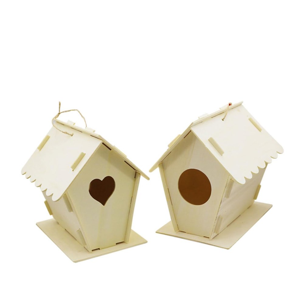 Hanging Wooden House for Creative Nest Decoration