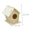 Hanging Wooden House for Creative Nest Decoration view 2