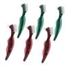 IWOWHERO 6-Piece Double-Sided Denture Brush Set with Non-Slip Handle view 1