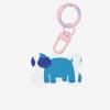 Cute Hippo-Print Bone-Shaped Acrylic Pet Tags view 1