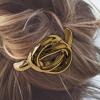 Hair Ties with Metal Ends, 4 Geometric Decorative Ties view 2