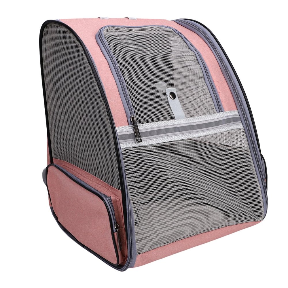 ZJchao Breathable Lightweight Multifunctional Portable Puppy Carrier - Gray (PINK)